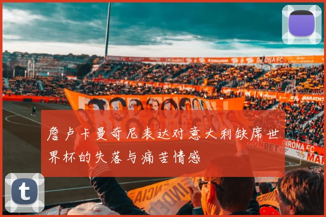 詹卢卡曼奇尼表达对意大利缺席世界杯的失落与痛苦情感